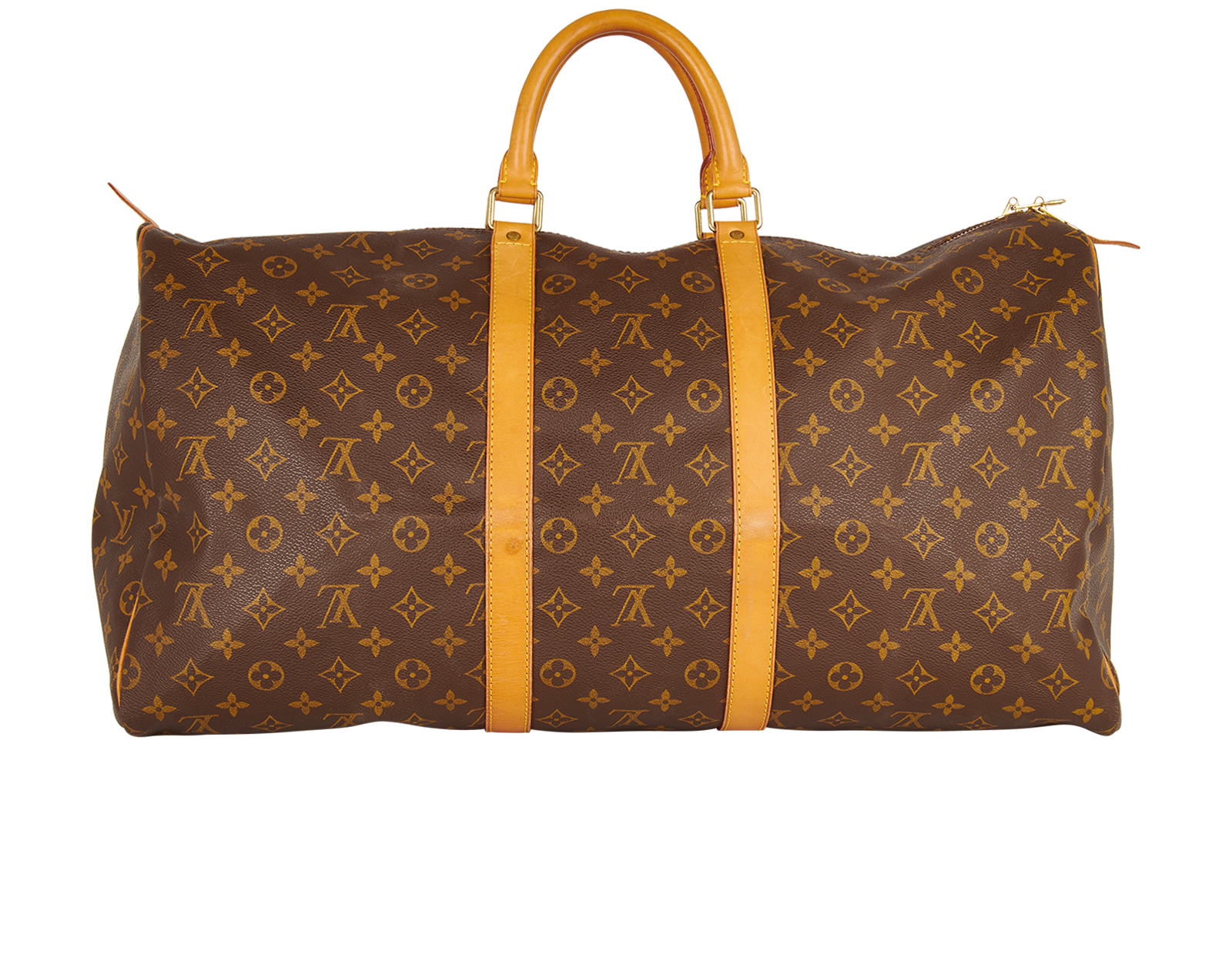 Keepall, &pound;850, Handbags, Brown, Canvas, Back view